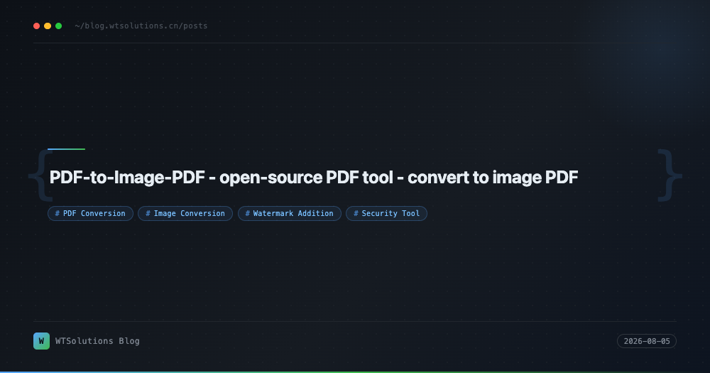 PDF-to-Image-PDF - open-source PDF tool - convert to image PDF