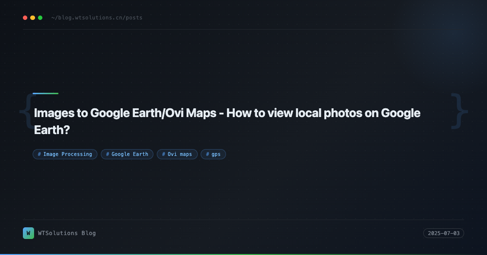 Images to Google Earth/Ovi Maps - How to view local photos on Google Earth?