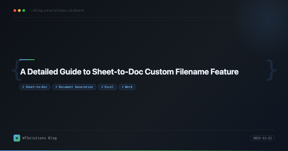 A Detailed Guide to Sheet-to-Doc Custom Filename Feature